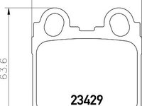 Set placute frana punte spate LEXUS GS II (S16) (An fabricatie 08.1997 - 12.2004, 219 - 294 CP, Benzina) - OEM - MEYLE ORIGINAL GERMANY: 0252342915/W|025 234 2915/W - LIVRARE DIN STOC in 24 ore!!!