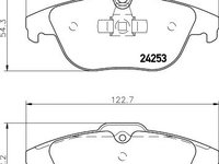 Set placute frana punte spate MERCEDES-BENZ C-CLASS (W203) - Cod intern: W20157598 - LIVRARE DIN STOC in 24 ore!!!