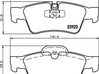 Set placute frana punte spate MERCEDES-BENZ GL-CLASS (X164) - OEM - MAXGEAR: 19-0891 - W02116459 - LIVRARE DIN STOC in 24 ore!!!