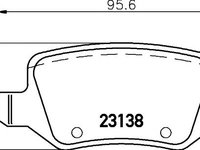 Set placute frana punte spate MERCEDES-BENZ SPRINTER 5-t platou/sasiu (906) - Cod intern: W20157236 - LIVRARE DIN STOC in 24 ore!!!