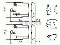 Set placute frana punte spate MERCEDES W210 - Cod intern: W20276815 - LIVRARE DIN STOC in 24 ore!!!