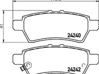 Set placute frana punte spate NISSAN NAVARA 2,5DCI 05-/PATHFI - Cod intern: W20058742 - LIVRARE DIN STOC in 24 ore!!!