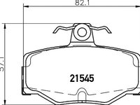 Set placute frana punte spate NISSAN PRIMERA -02/ALMERA - Cod intern: W20157208 - LIVRARE DIN STOC in 24 ore!!!