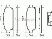 Set placute frana punte spate OPEL ASTRA/ZAFIRA 09- - Cod intern: W20277166 - LIVRARE DIN STOC in 24 ore!!!