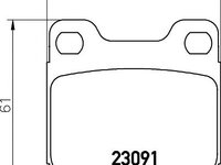 Set placute frana punte spate OPEL OMEGA A/B 86- SENATOR 87-9 - Cod intern: W20157191 - LIVRARE DIN STOC in 24 ore!!!