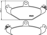 Set placute frana punte spate RENAULT 21 Saloon (An fabricatie 03.1986 - 08.1994, 65 - 175 CP, Diesel, Benzina) - Cod intern: W20157300 - LIVRARE DIN STOC in 24 ore!!!