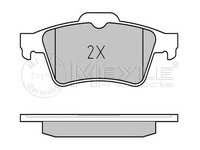 Set placute frana punte spate RENAULT LAGUNA 01- 1,6-2,0 16V - Cod intern: W20120023 - LIVRARE DIN STOC in 24 ore!!!