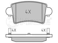 Set placute frana punte spate RENAULT MASTER 00- - Cod intern: W20120071 - LIVRARE DIN STOC in 24 ore!!!