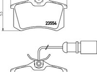 Set placute frana punte spate SEAT ALHAMBRA (710, 711) - OEM - MAXGEAR: 19-1896 - W02371551 - LIVRARE DIN STOC in 24 ore!!!