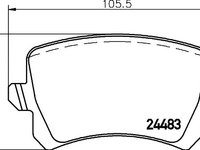 Set placute frana punte spate SEAT Exeo Limuzina (3R2) (An fabricatie 12.2008 - 05.2013, 102 - 211 CP, Diesel, Benzina) - Cod intern: W20157600 - LIVRARE DIN STOC in 24 ore!!!