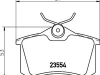 Set placute frana punte spate SKODA Octavia III Combi (5E5) (An fabricatie 11.2012 - ..., 86 - 245 CP, Diesel, Benzina, (CNG)) - Cod intern: W20157215 - LIVRARE DIN STOC in 24 ore!!!