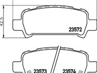 Set placute frana punte spate SUBARU FORESTER (SF) - Cod intern: W20157690 - LIVRARE DIN STOC in 24 ore!!!