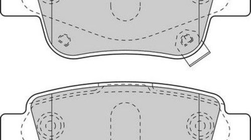 Set placute frana punte spate Toyota Avensis 
