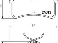 Set placute frana punte spate TOYOTA COROLLA hatchback (_E11_) - OEM-MAXGEAR: 19-1158|19-1158 - W02156007 - LIVRARE DIN STOC in 24 ore!!!