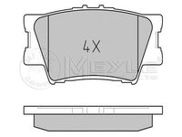 Set placute frana punte spate TOYOTA Rav 4 IV Off-Road (XA40) (An fabricatie 12.2012 - ..., 124 - 197 CP, Diesel, Benzina, Benzina/Electro) - OEM - MEYLE ORIGINAL GERMANY: 252433815 |025 243 3815 - LIVRARE DIN STOC in 24 ore!!!