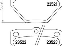 Set placute frana punte spate TOYOTA YARIS 99-/COROLLA 01- - Cod intern: W20059510 - LIVRARE DIN STOC in 24 ore!!!