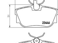 Set placute frana punte spate VOLKSWAGEN TRANSPORTER/CARAVELLE Mk IV bus (70XB, 70XC, 7DB, 7DW) - Cod intern: W20157648 - LIVRARE DIN STOC in 24 ore!!!