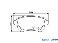 Set placute frana Renault GRAND SCENIC III (JZ0/1_) 2009-2016 #2 2210301