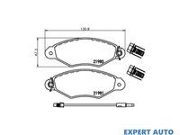 Set placute frana Renault KANGOO Rapid (FC0/1_) 1997-2016 #2 01947