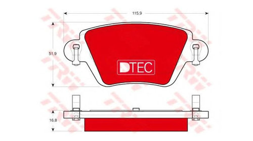 Set placute frana Renault KANGOO Rapid (FC0/1