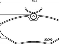 Set placute frana RENAULT TRAFIC II platou/sasiu (EL) - Cod intern: W20059058 - LIVRARE DIN STOC in 24 ore!!!