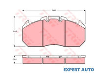 Set placute frana Renault TRUCKS Magnum 1990-2016 #2 0252913130