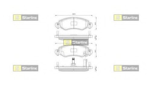 SET PLACUTE FRANA RENAULT VEL SATIS (BJ0_) 2.