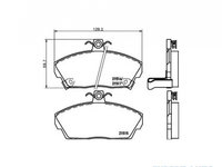 Set placute frana Rover 200 hatchback (XW) 1989-1995 #2 033702