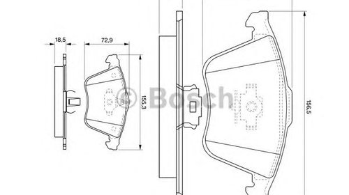 Set placute frana SAAB 9-3 combi (YS3F) - OEM