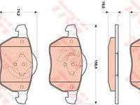 Set placute frana SAAB 9-5 combi (YS3E) - OEM - TRW: GDB1717 - Cod intern: W02191093 - LIVRARE DIN STOC in 24 ore!!!