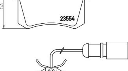 Set placute frana SEAT ALHAMBRA (7V8, 7V9) - 