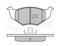 Set placute frana SEAT CORDOBA Vario (6K5) - OEM - MEYLE ORIGINAL GERMANY: 0252186615/PD|025 218 6615/PD - W02374168 - LIVRARE DIN STOC in 24 ore!!!