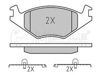 Set placute frana SEAT IBIZA Mk II (6K1) - OEM - MEYLE ORIGINAL GERMANY: 0252088715|025 208 8715 - W02175682 - LIVRARE DIN STOC in 24 ore!!!