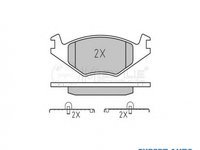 Set placute frana Seat SEAT IBIZA Mk II (6K1) 1993-1999 #2 0252088715