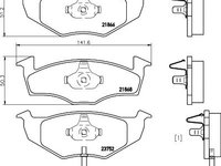 Set placute frana SKODA FABIA (6Y2) - OEM - MEYLE ORIGINAL GERMANY: 0252186817/W|025 218 6817/W - W02299598 - LIVRARE DIN STOC in 24 ore!!!