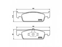 Set placute frana Smart FORFOUR (2014->)[453] #2 0986494661