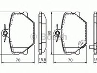 Set placute frana SMART FORTWO Cabrio (450) - Cod intern: W20276487 - LIVRARE DIN STOC in 24 ore!!!