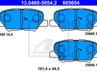 SET PLACUTE FRANA SPATE 13 0460-5654 2 ATE pentru Mitsubishi Asx 2010 2011 2012 2013 2014 2015 2016 2017 2018 2019 2020 2021 2022 2023 2024