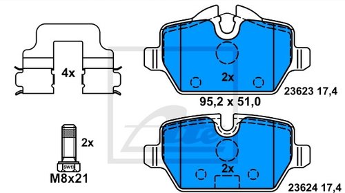 SET PLACUTE FRANA SPATE - ATE - 13.0460-2713.