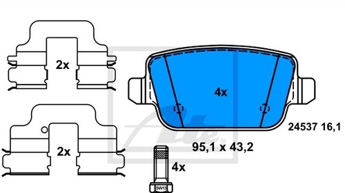 SET PLACUTE FRANA SPATE - ATE - 13.0460-2723.