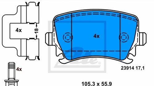 SET PLACUTE FRANA SPATE - ATE - 13.0460-2880.