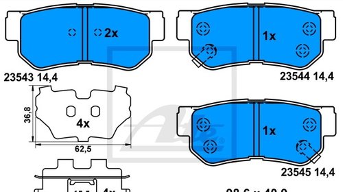 SET PLACUTE FRANA - SPATE - ATE - 13.0460-583