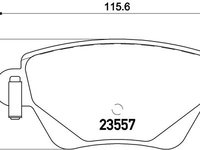 Set placute frana spate brembo pt ford mondeo 3,jaguar x-type