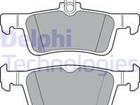 Set placute frana spate DELPHI, Ford Fiesta VII (Hj, Hf), 05.2017-, spate, puntea spate