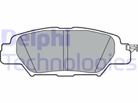 Set placute frana spate DELPHI, Mazda Cx-5 (Ke, Gh), 11.2011-02.2017, CX-5 (KF), 11.2016-, spate, puntea spate, Echipament vehicul : vehicul cu frana parcare electronica