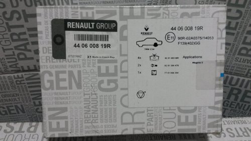 Set placute frana spate Renault Fluence Modus ORIGINALE 440600819R
