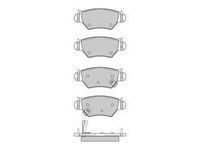 Set Placute frana SRLine Polonia S70-1054 pentru Opel Astra F (Classic/Convertible), Astra G 1998-2009, Zafira A 1999-2005, 1605025, Punte Spate