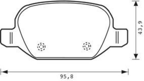 Set Placute frana SRLine Polonia S70-1141 pen