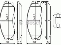 Set placute frana SSANGYONG KYRON - Cod intern: W20277151 - LIVRARE DIN STOC in 24 ore!!!