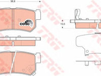 Set placute frana SSANGYONG KYRON - Cod intern: W20013475 - LIVRARE DIN STOC in 24 ore!!!